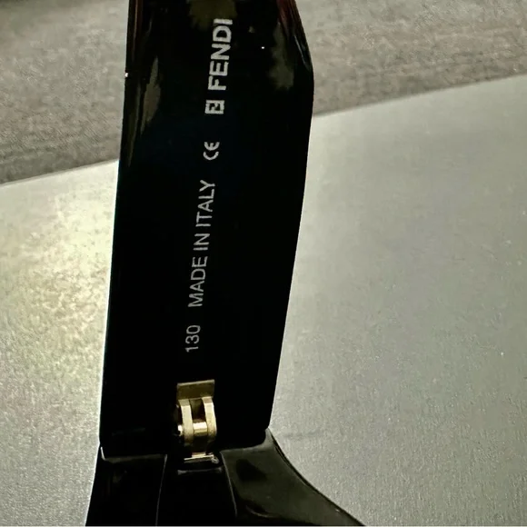 Fendi Logo Large Ebony Eyeglasses Frames Sunglasses FS152 With Case - New W Tags - Picture 7 of 7